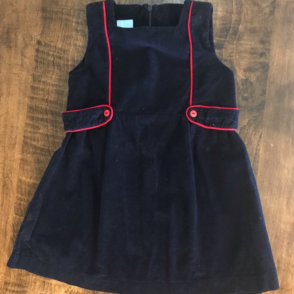 Bella Bliss Navy Cord Dress Size 4